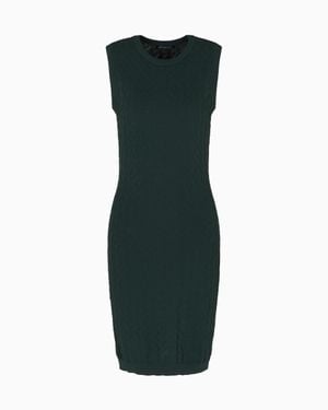 ARMANI EXCHANGE Sheath Dress With Allover Logo - Green