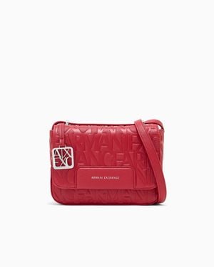 ARMANI EXCHANGE Messenger Bag Crossbody - Red