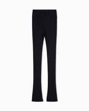 ARMANI EXCHANGE High-Waisted Leggings - Blue