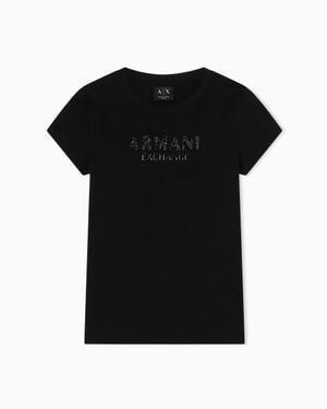 ARMANI EXCHANGE Slim Fit T-Shirt - Black
