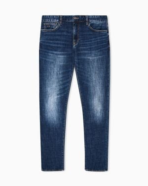 ARMANI EXCHANGE Stretch Denim Skinny Jeans - Blue