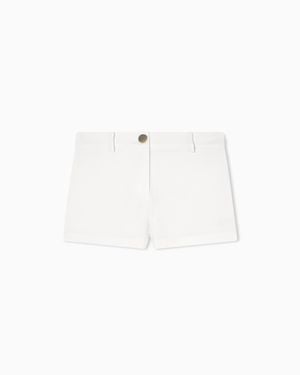 ARMANI EXCHANGE Flowing Crepe Shorts - White