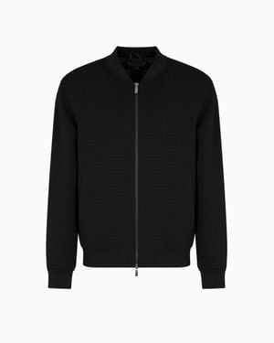 ARMANI EXCHANGE Stretch Bomber Jacket - Black
