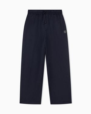 ARMANI EXCHANGE Oversized Fit Pants - Blue