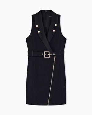 ARMANI EXCHANGE Slim Fit Dress With Viscose - Blue