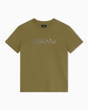 ARMANI EXCHANGE Relaxed Fit T-Shirt - Green