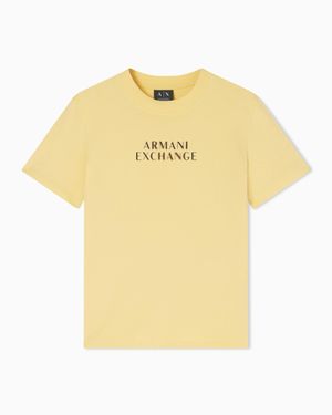 ARMANI EXCHANGE Regular Fit T-Shirt - Yellow