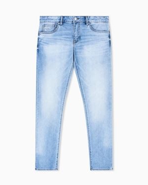 ARMANI EXCHANGE Stretch Denim Skinny Jeans - Blue