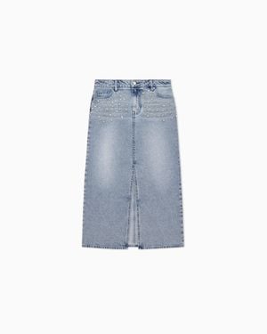 ARMANI EXCHANGE Midi Skirts - Blue