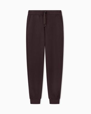 ARMANI EXCHANGE Regular Fit Pants Jersey Bonded Stretch Cotton - Purple