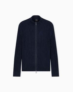 ARMANI EXCHANGE Regular Fit Cardigan - Blue