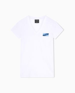 ARMANI EXCHANGE Slim-Fit T-Shirt - White