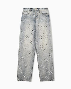 ARMANI EXCHANGE Oversized 5-Pocket Jeans - Gray