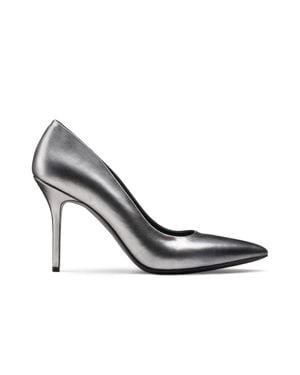 Armos Leather Pump - Gray