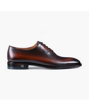 Armos Patina Leather Wholecut Oxford - Brown