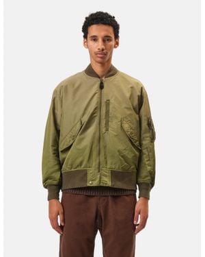 Beams Plus Mil Flight Jacket Iridescent Twill - Green