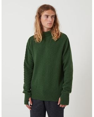 Oliver Spencer Talbot Roll Neck - Green