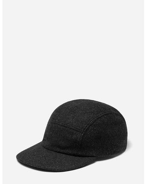 Folk Folk 5-Panel Cap (Mix Fabric) - Black