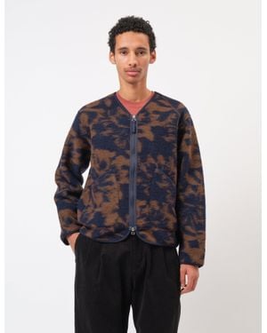 Universal Works Zip Liner Jacket (Studio Fleece) - Blue