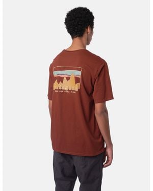 Patagonia '73 Skyline Organic T-Shirt - Red