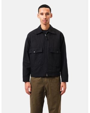 Universal Works S130 Jacket (Organic Canvas) - Black