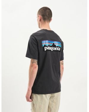 Patagonia P-6 Logo T-Shirt - Black