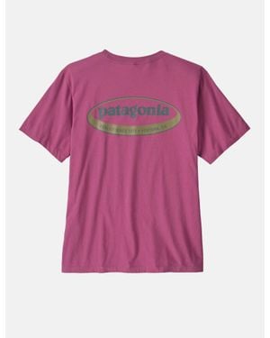 Patagonia '95 Oval Logo T-Shirt - Pink