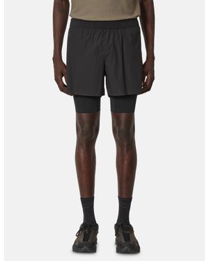 ROA Helder 5 Inch 2-In-1 Running Shorts - Black