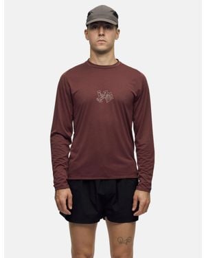 Portal Lateral Peak Long Sleeve T-Shirt - Purple