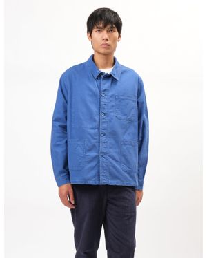 Le Laboureur Bhode X Washed Twill Work Jacket - Blue