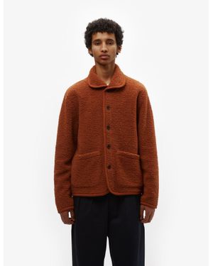 Universal Works Lancaster Jacket (Alvar Fleece) - Brown
