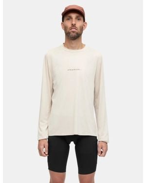 Portal Lateral Peak Long Sleeve T-Shirt - White