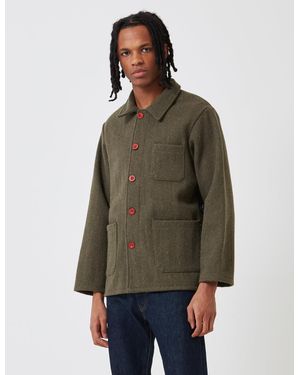 Le Laboureur Wool Work Jacket - Green