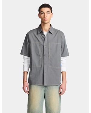Larriet Cliff Short Sleeve Shirt - Grey