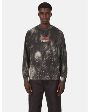 ROA Fuzzy Print Long Sleeve - Grey