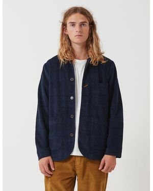 Universal Works Bakers Jacket (Cord) - Blue