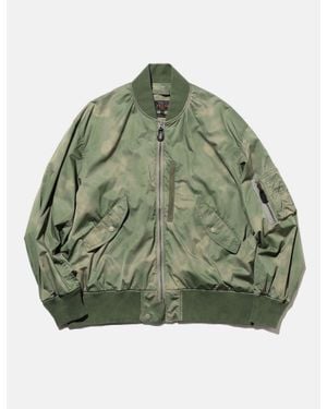 Beams Plus Mil Flight Jacket (Nyco Twill Pigment Print) - Green
