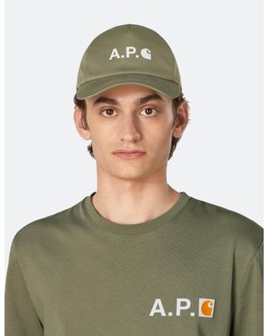 A.P.C. X Carhartt-Wip Casquette Cap - Green
