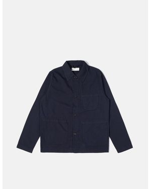 Universal Works Field Jacket (Summer Fine Canvas) - Blue