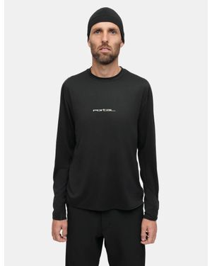 Portal Lateral Peak Long Sleeve T-Shirt - Black