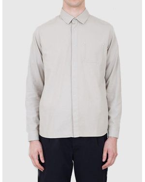 Folk Folk Flannel Pop Stud Shirt - White