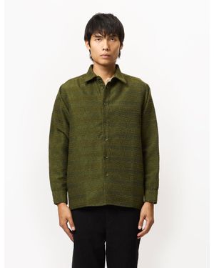 Percival Antique Moquette Shirt (Wool Blend) - Green