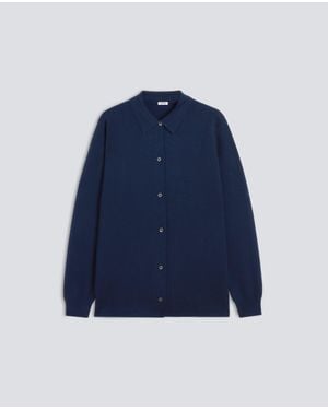 Aspesi Cardigan A Camicia - Blu