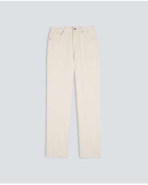 Aspesi Pantalone A Vita Alta - Bianco