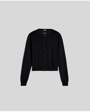 Aspesi Cardigan Girocollo - Nero