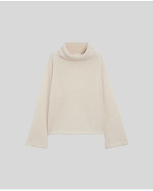 Aspesi Maglia Con Collo Alto - Bianco