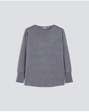 Aspesi Maglia Con Scollo A Barca - Grigio