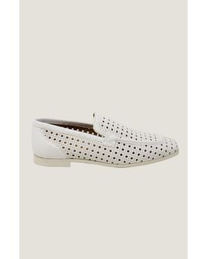 Alpe Aspiga Ethical Zoe Leather Loafers Flat Sole Summer - Multicolour