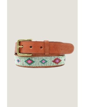 Aspiga Ethical Kenyan Beaded Belmasi Belt - Green