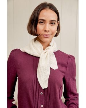 Aspiga Merino Wool Tie Neck Merino Wool Scarf - Purple